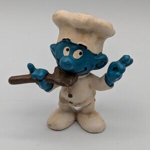 Smurf Chef Figurine - Vintage 1978